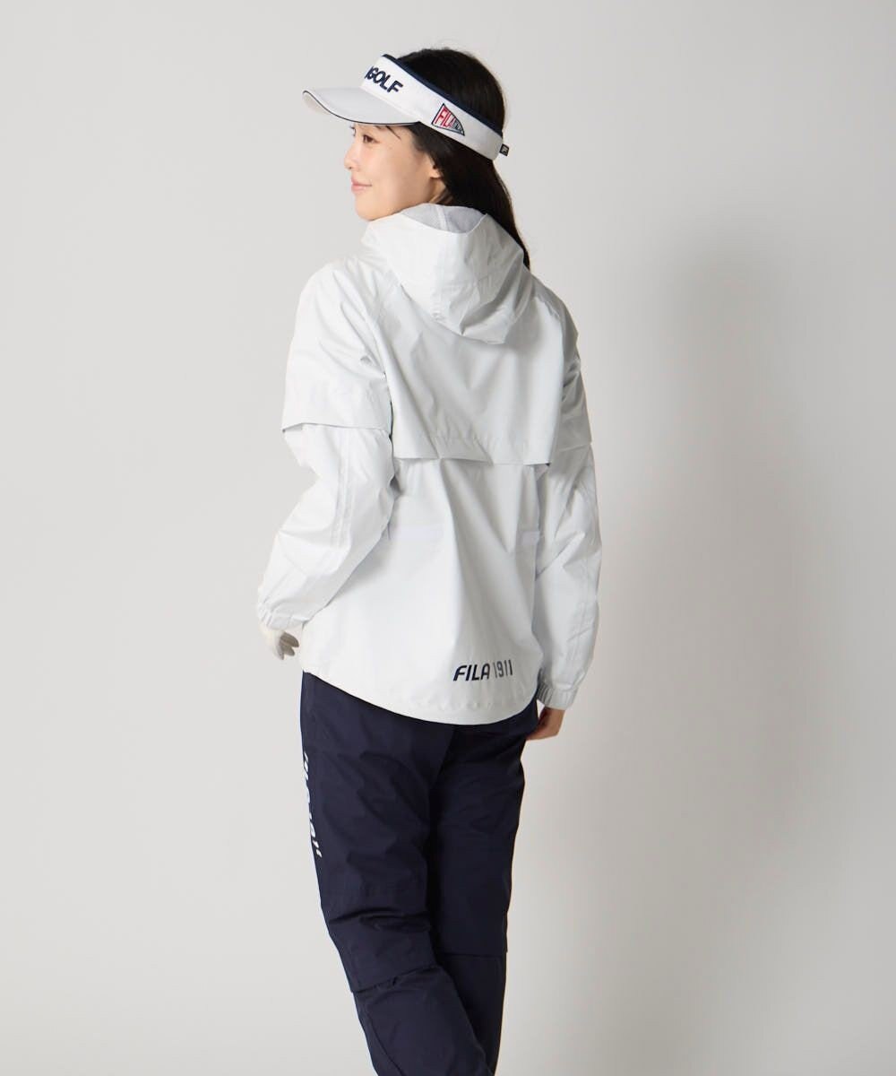 FILA GOLF／marie claire 【FILA GOLF】 収納袋付きレインウェア上下セット 
