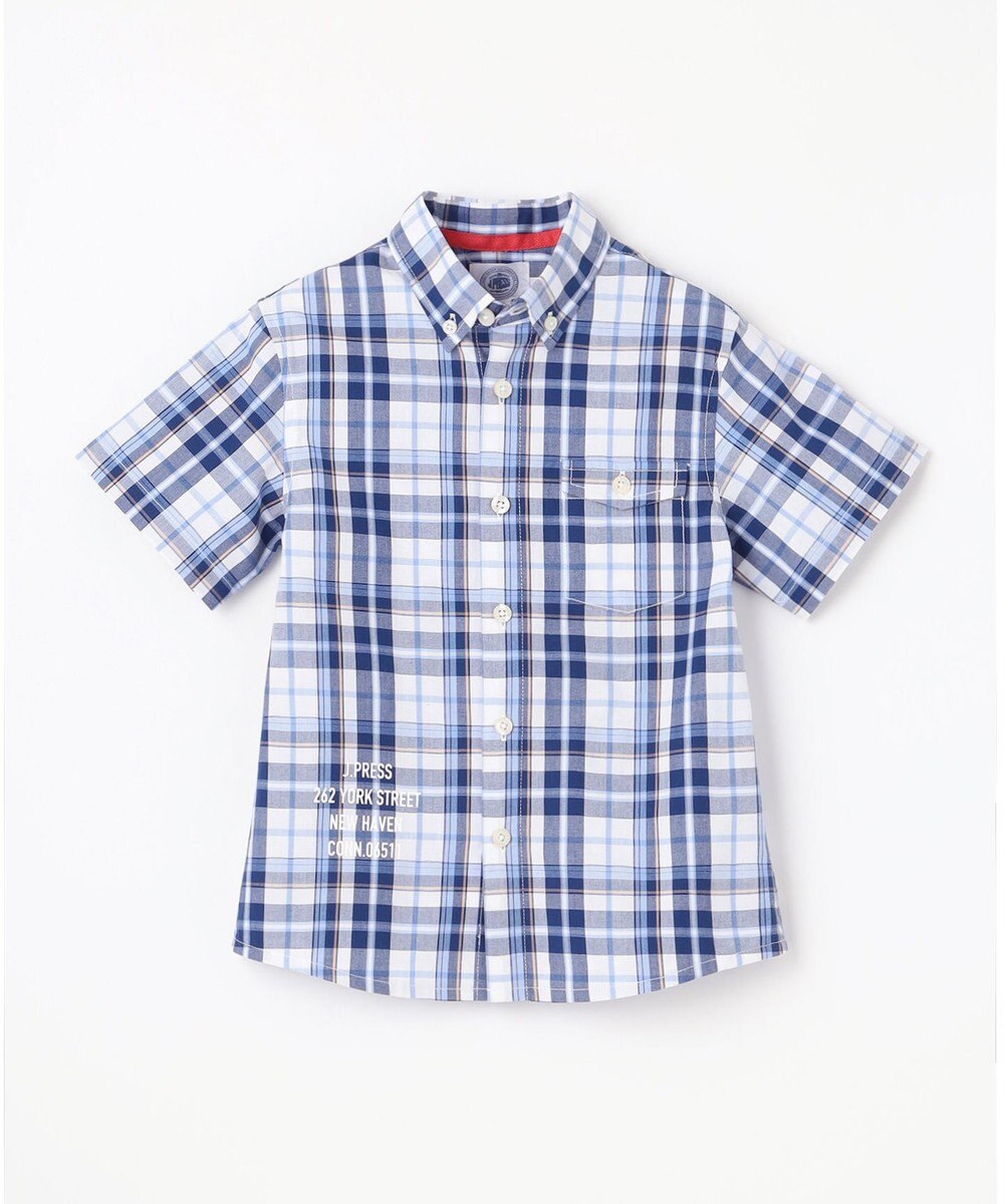J.PRESS KIDS 【110-130cm】ロゴプリント チェックシャツ 