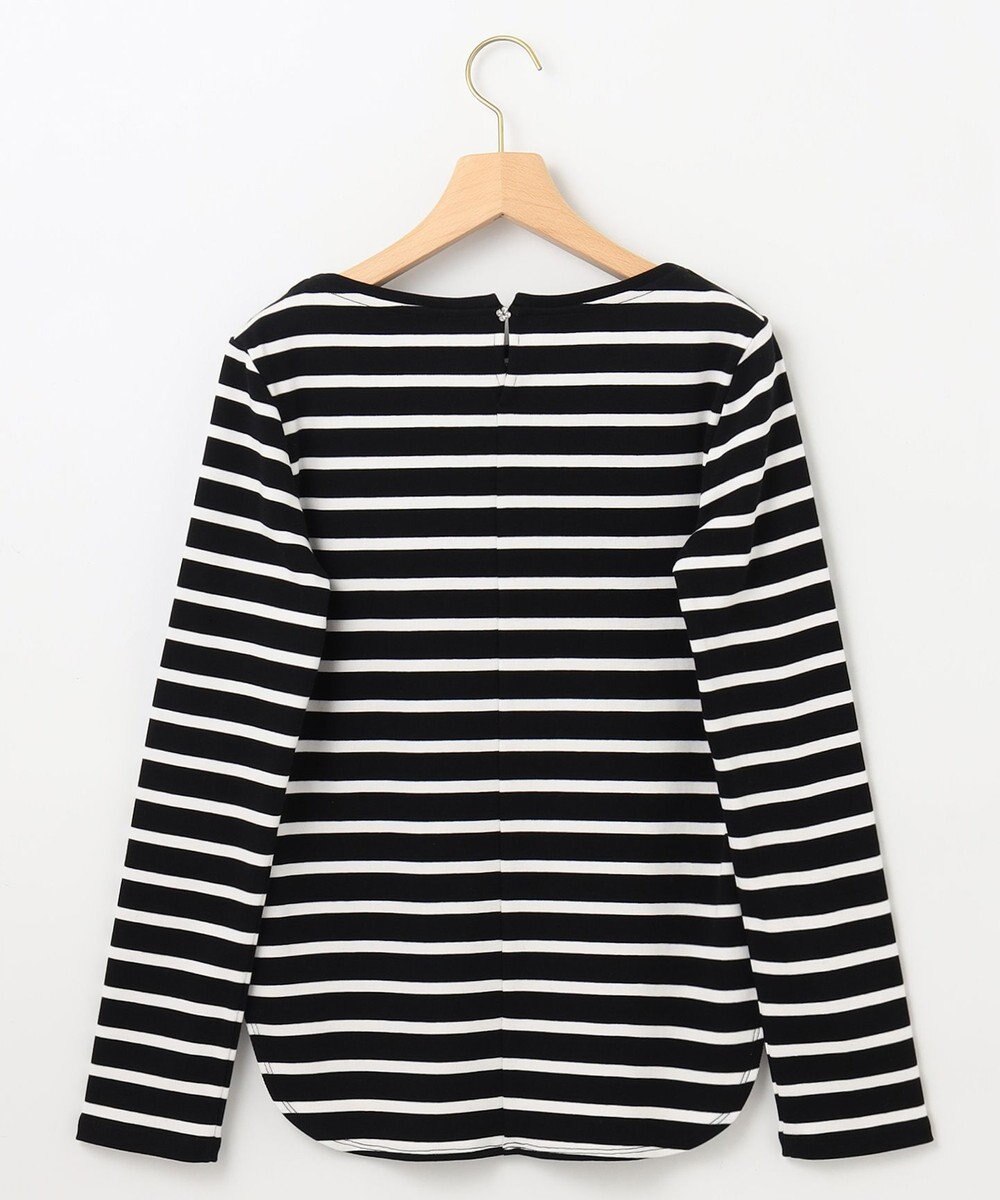 組曲 【ストレッチ・長袖】コットンフライス バスクTシャツ 