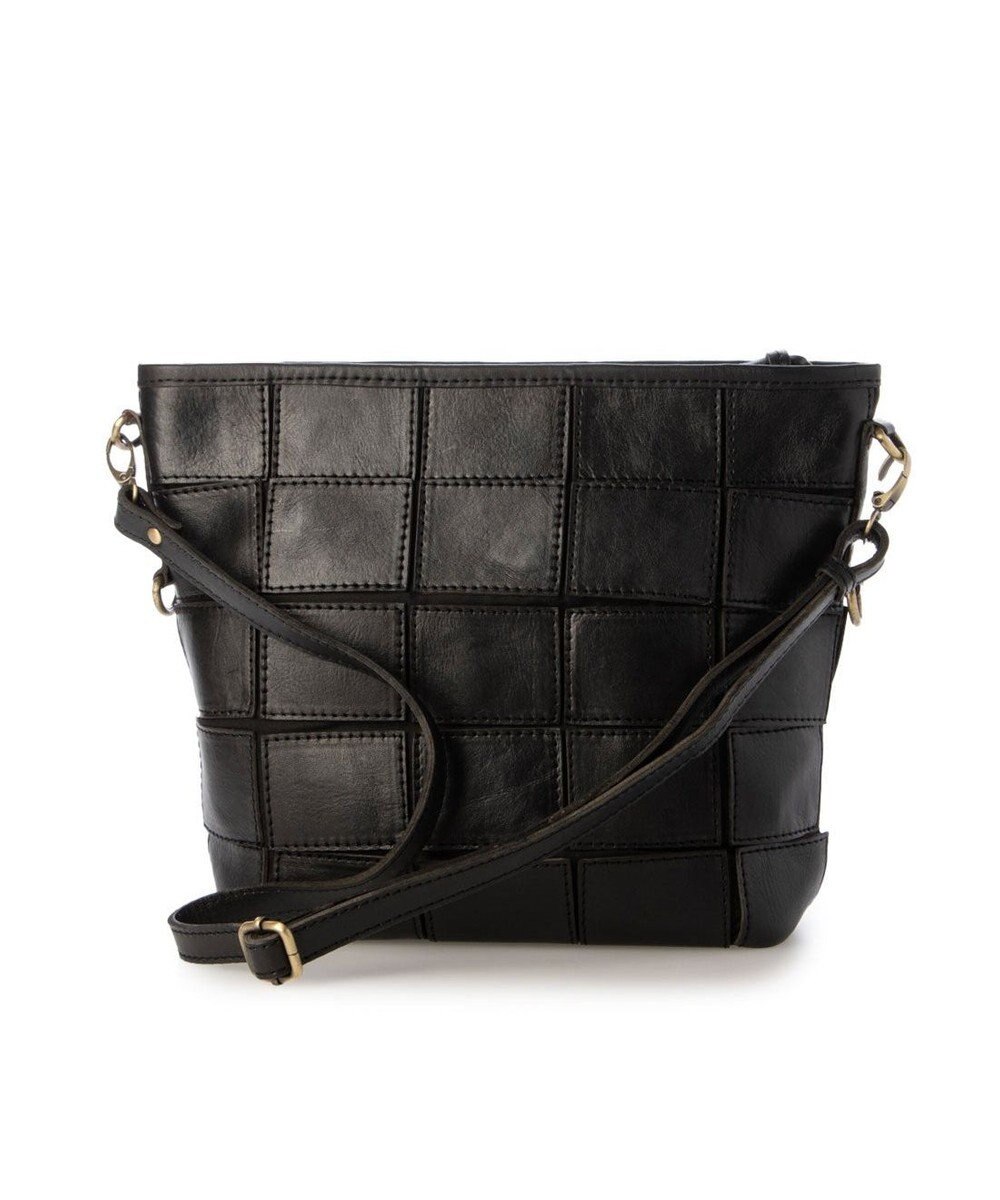 UNBILLION ピークスピーク PEAKS PEAK / 牛革パッチワーク口折れ2wayショルダー 