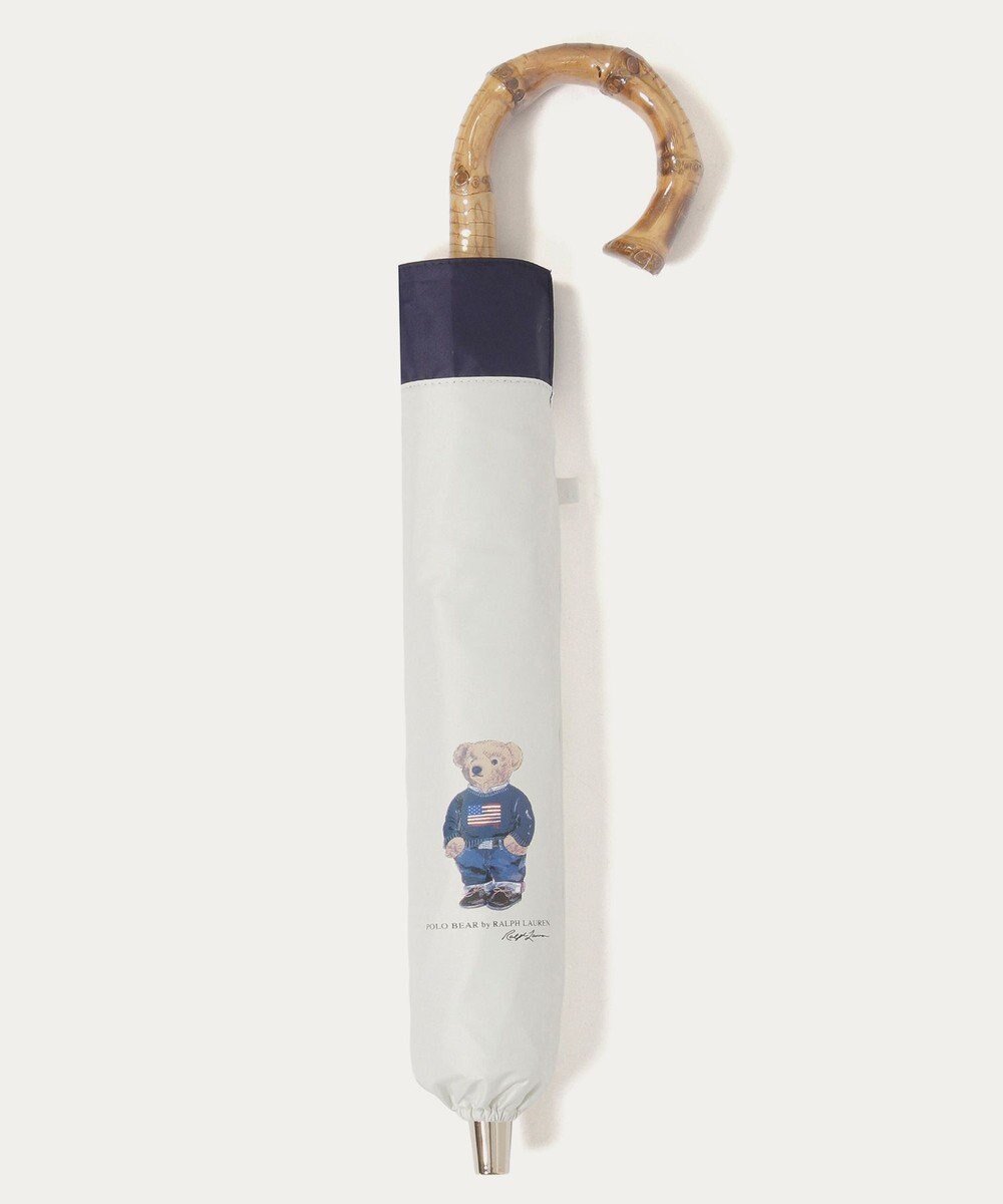 MOONBAT 【WEB限定/遮光率100%/遮熱/UV】POLO RALPH LAUREN（ポロ ラルフローレン）晴雨兼用日傘 ポロベア バイカラー 折りたたみ傘 楽折 