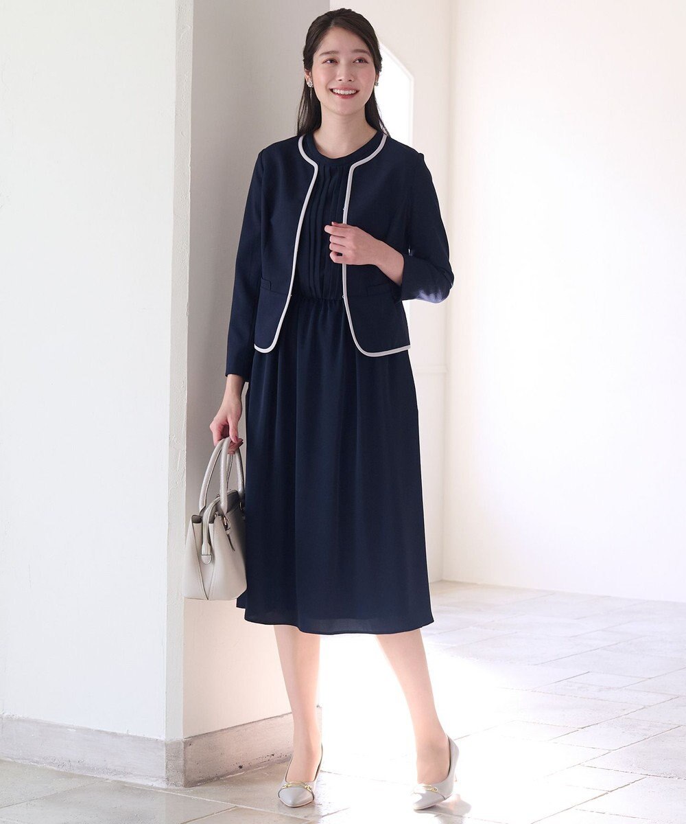 ANY SIS 【洗える】フロントタック ワンピース 