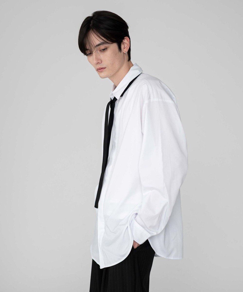 WEGO 【ユニセックス着用ITEM/MLサイズ展開】TRボウタイシャツ（LS） 