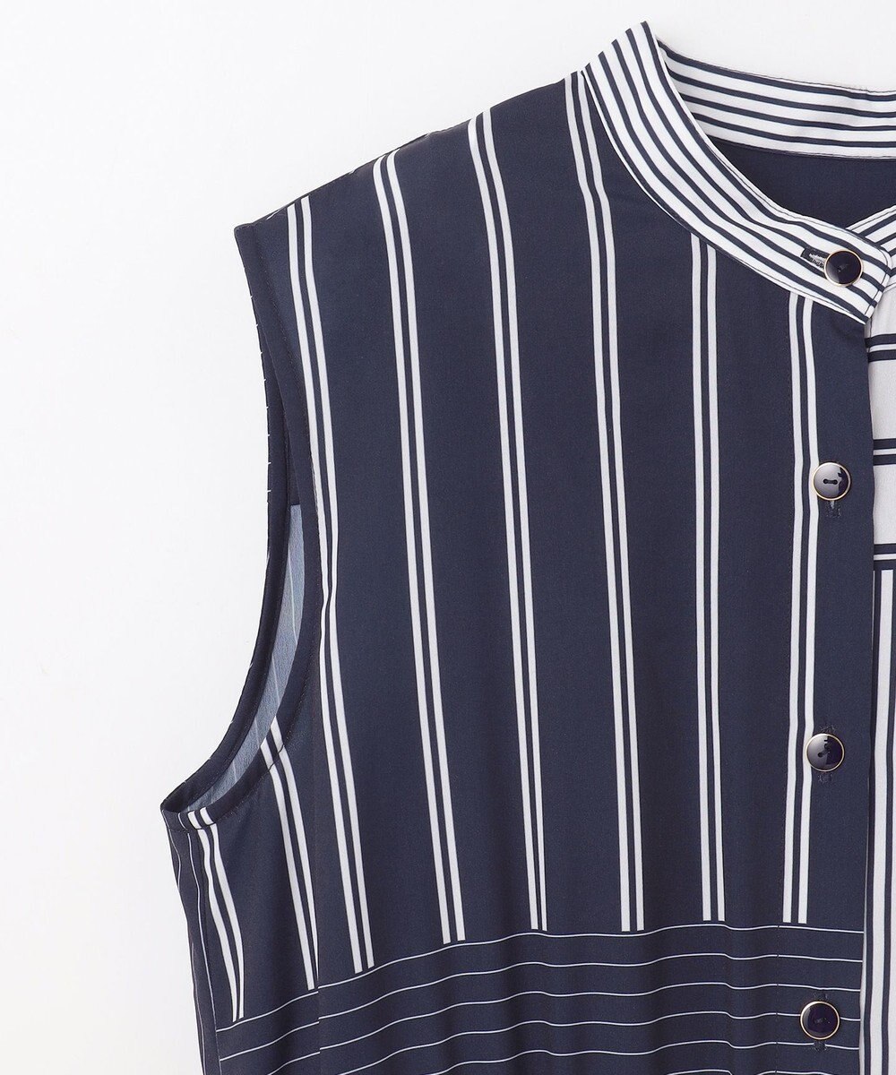 GRACE CONTINENTAL ストライププリントワンピース 