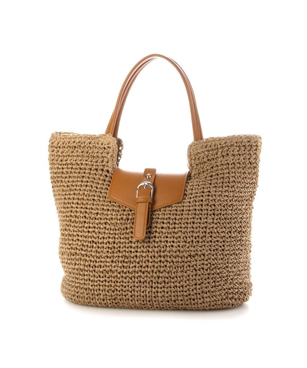 UNBILLION カシュカシュ cachecache / ベルトフラップクロッシェトート カゴバッグ 