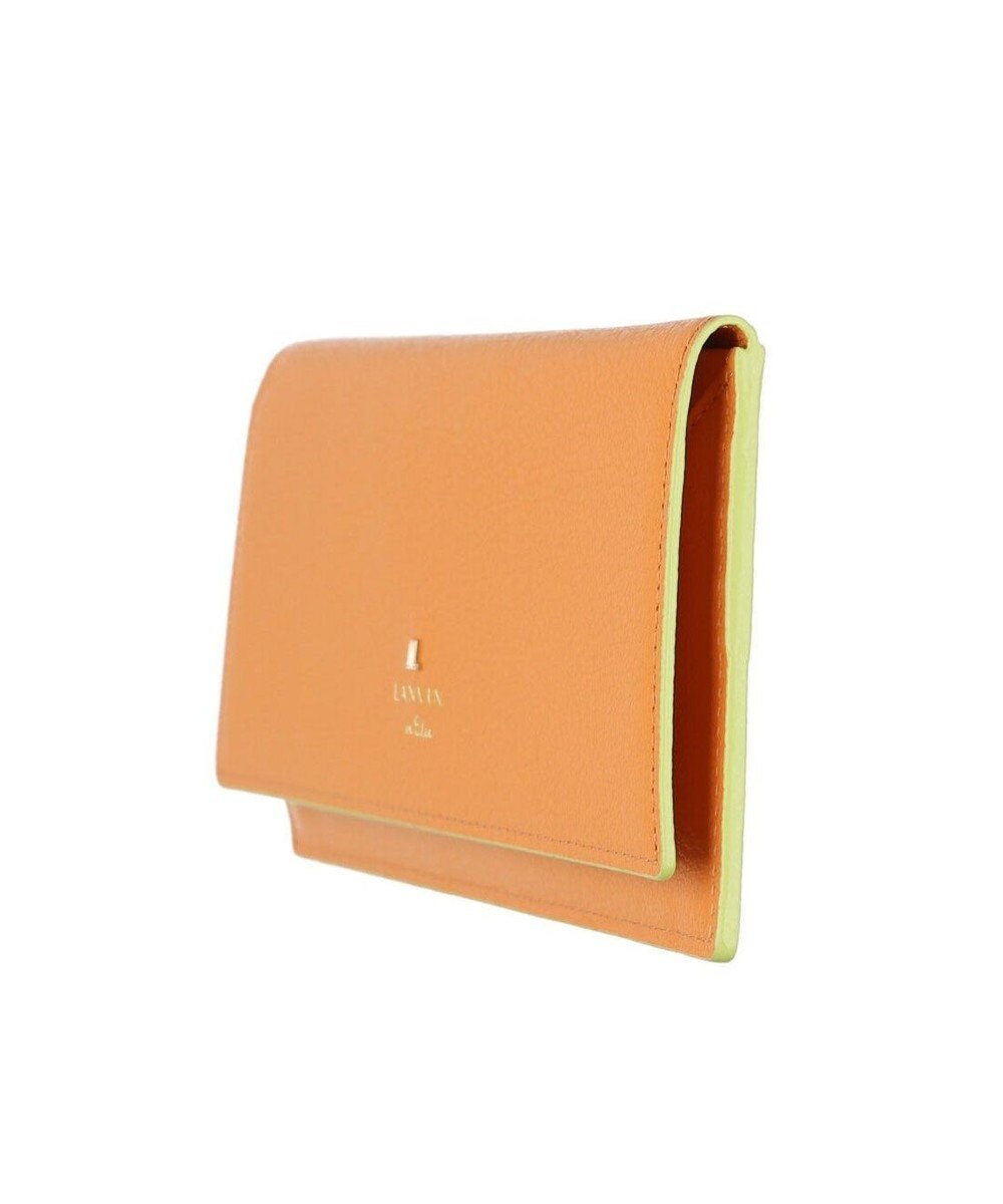 LANVIN en Bleu リム 被せ薄マチ長財布 