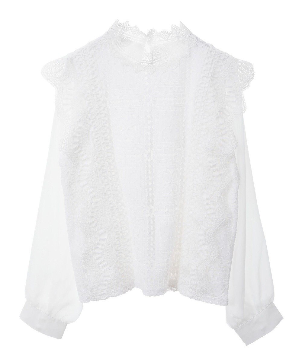 Green Parks ・Ｐｅｔｉｔ　Ｆｌｅｕｒ　イロイロレースブラウス 