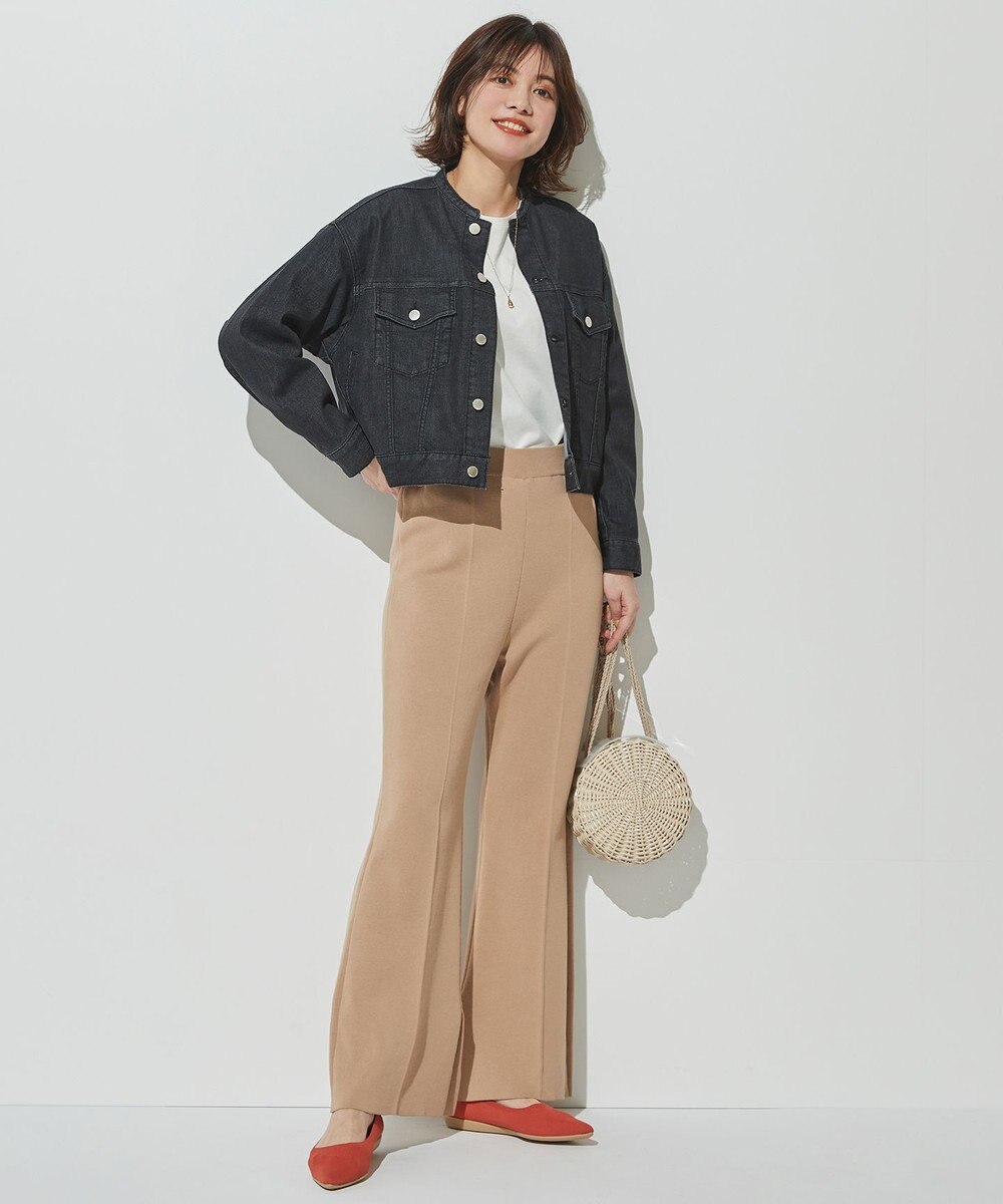 BEIGE， AULNEY / ニットフレアパンツ 