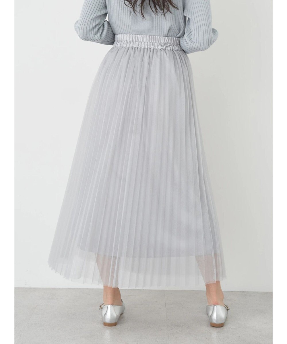 earth music&ecology チュールプリーツスカート 