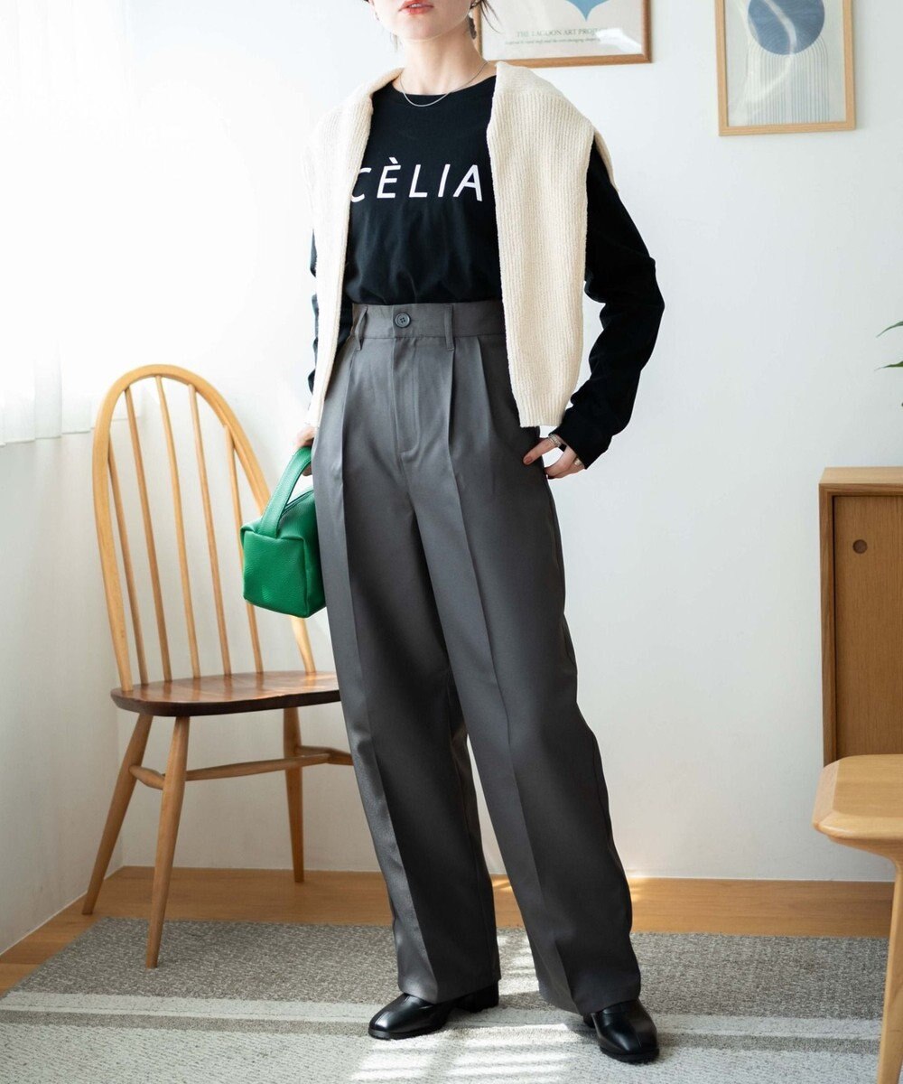 WEGO 【WEB限定】クルーネックプリントロンT 