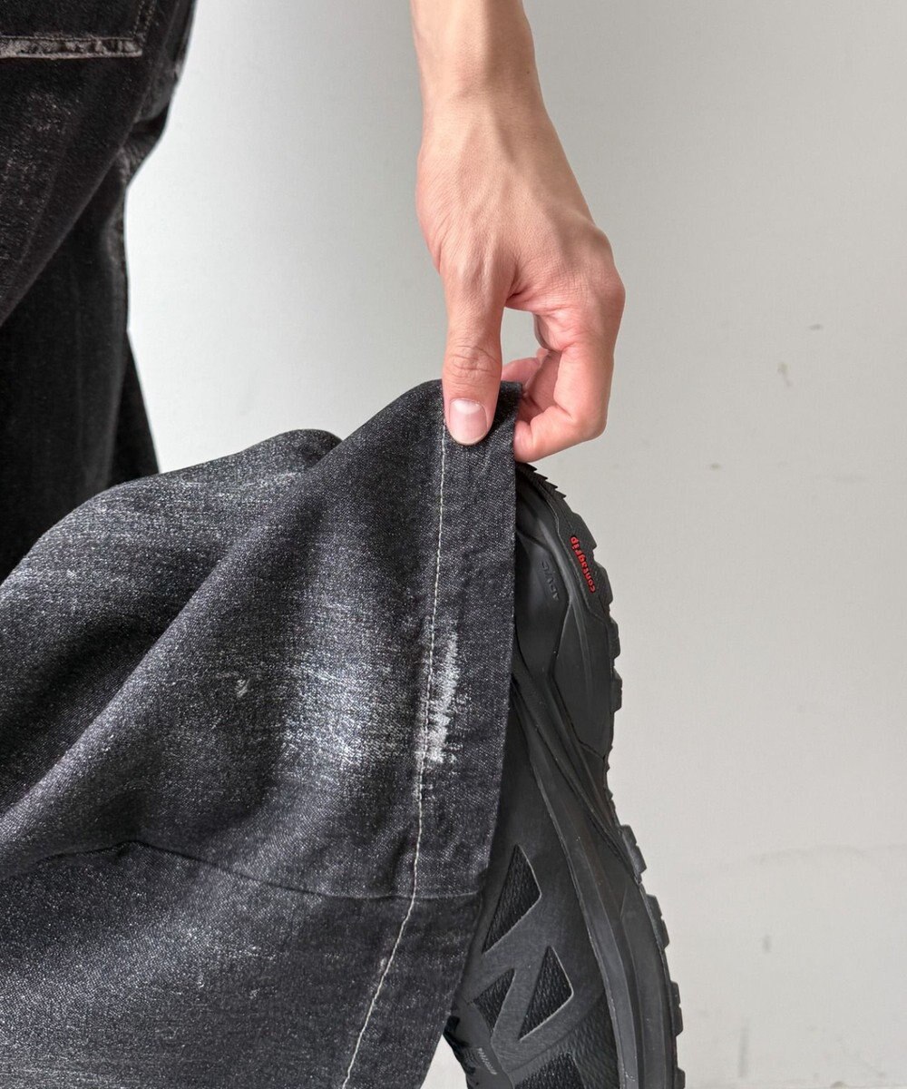 WEGO メタリックプリントデニムパンツ 