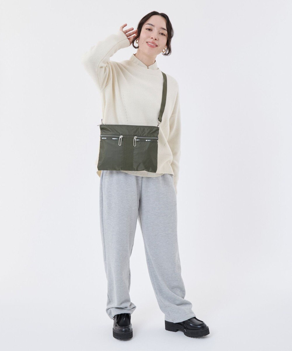 LeSportsac POUCH CROSSBODY/グラベルC 