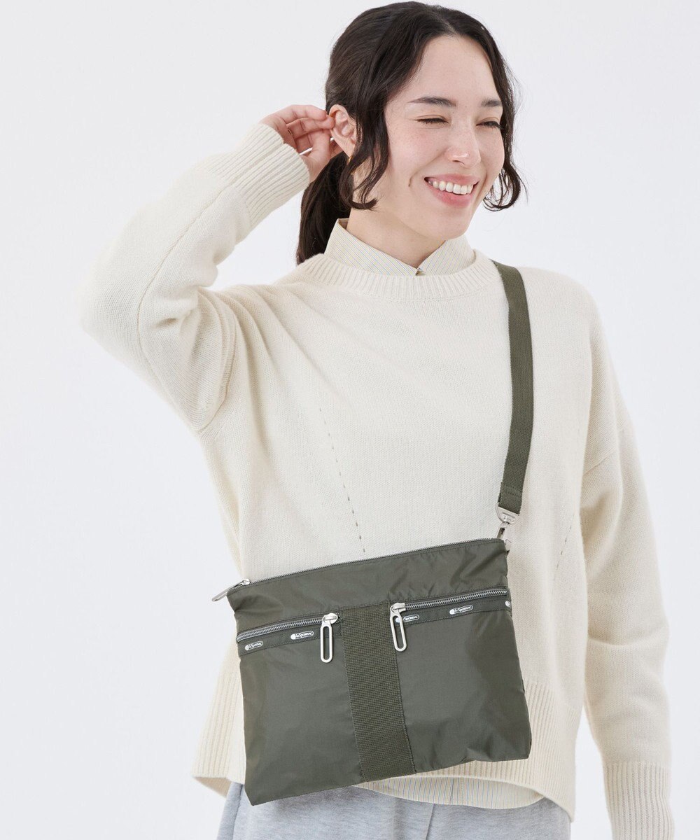 LeSportsac POUCH CROSSBODY/グラベルC 