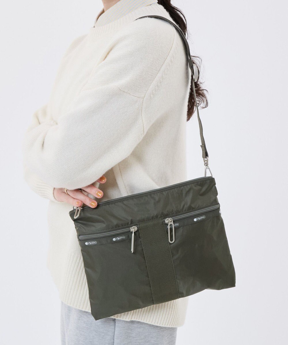 LeSportsac POUCH CROSSBODY/グラベルC 