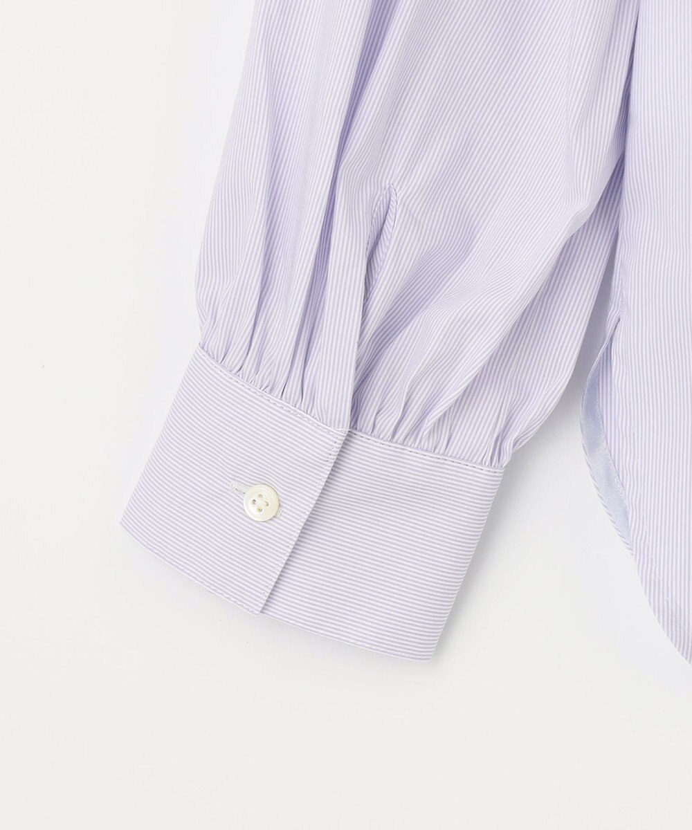 J.PRESS LADIES 【洗える】 BEZ VEGA フリル ストライプ ブラウス 