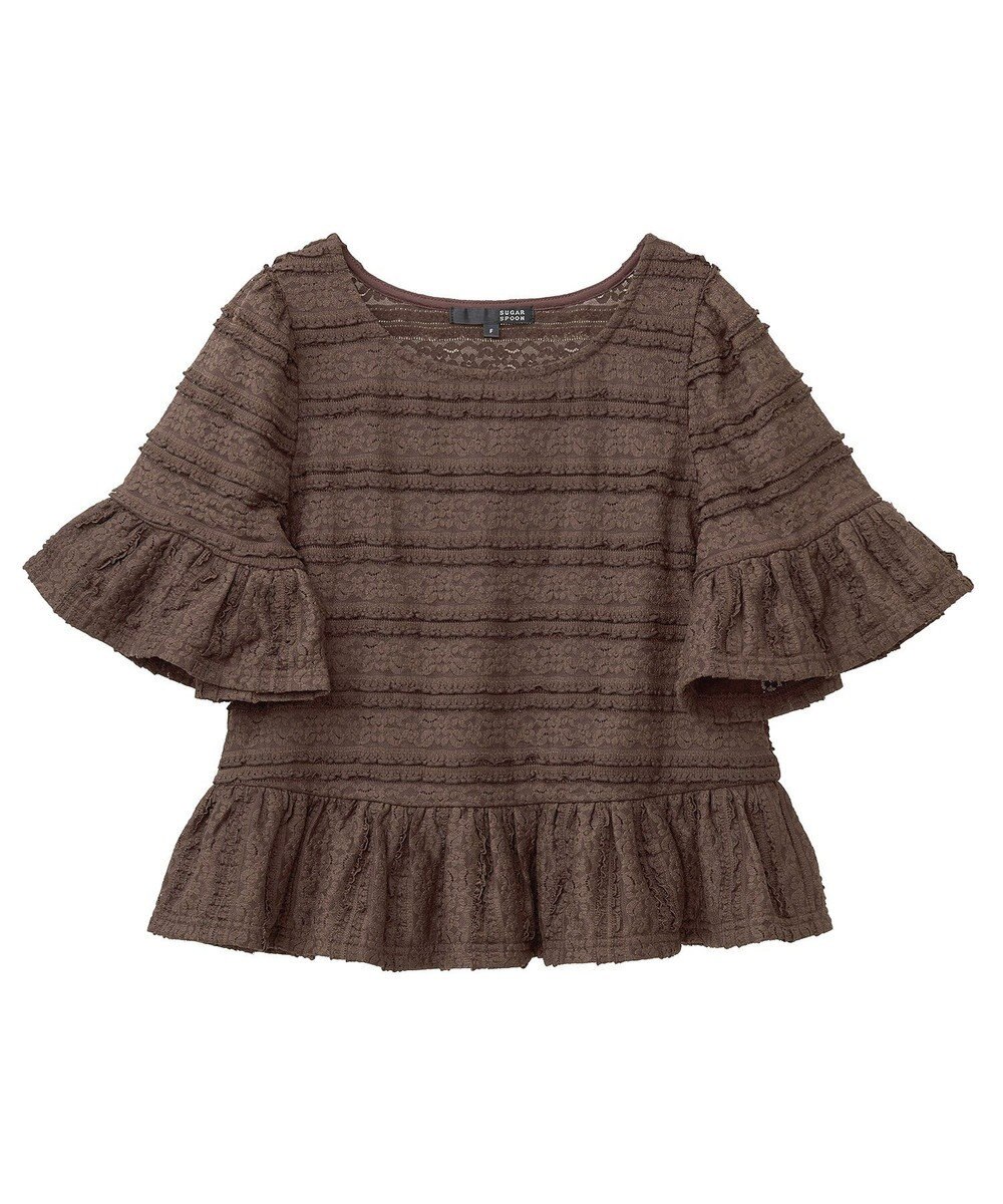 Green Parks ・ＳＵＧＡＲ　ＳＰＯＯＮ　レースフリルプルオーバー 