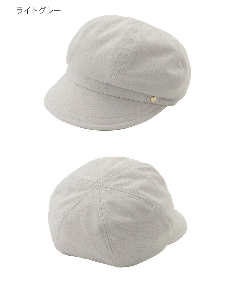 MOONBAT 【日本製/洗える/サイズ調整】フルラ (FURLA) ロゴチャーム付 キャスケット 