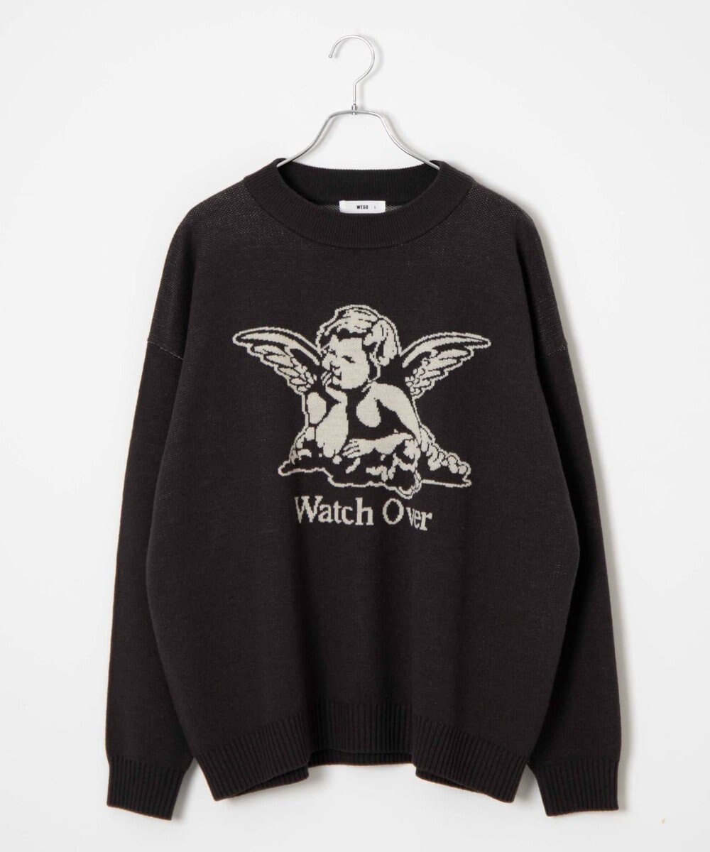 WEGO オーバーフィットジャガードプルオーバー 