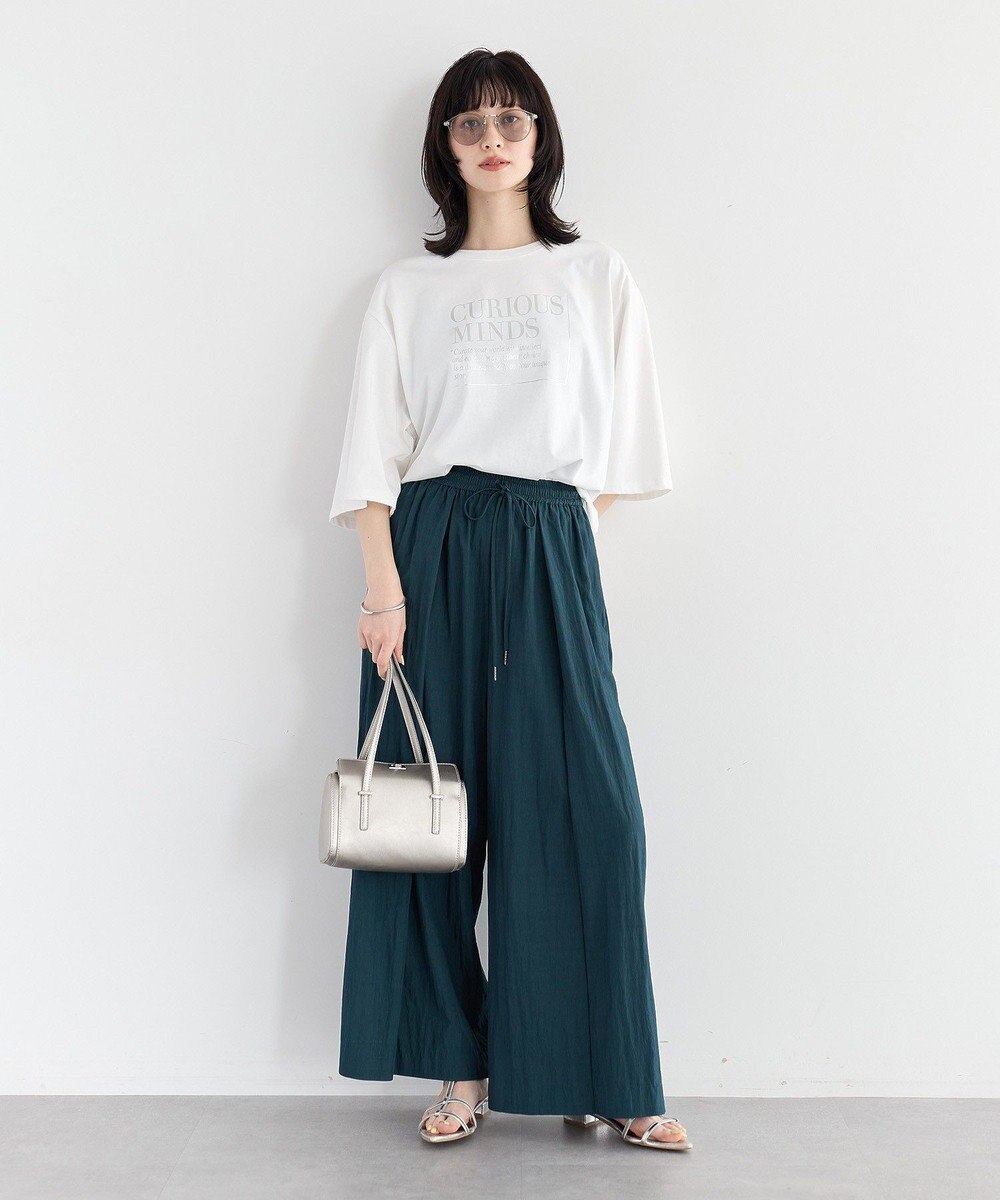 YECCA VECCA 【UVカット/遮熱/接触冷感】COOLタックワイドパンツ 