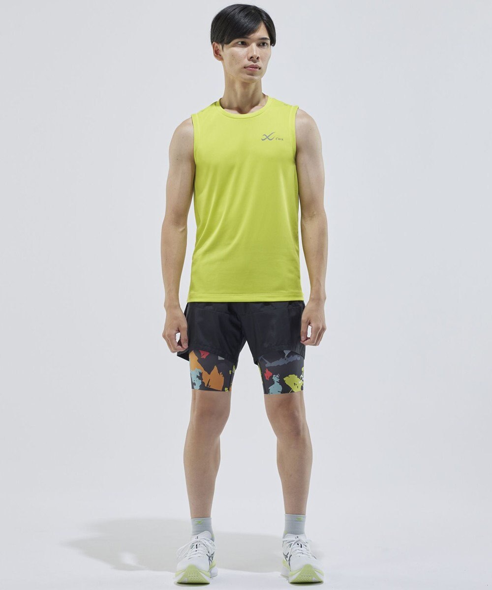 CW-X 【MEN】 CW-X ランニングパンツ 立体パターン設計 スポーツウェア 3分丈 メンズ DHO393 /ワコール 