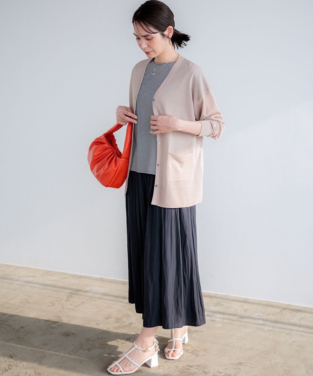 組曲 【先行予約】GIZAコットンチュールコンビ カットソー 