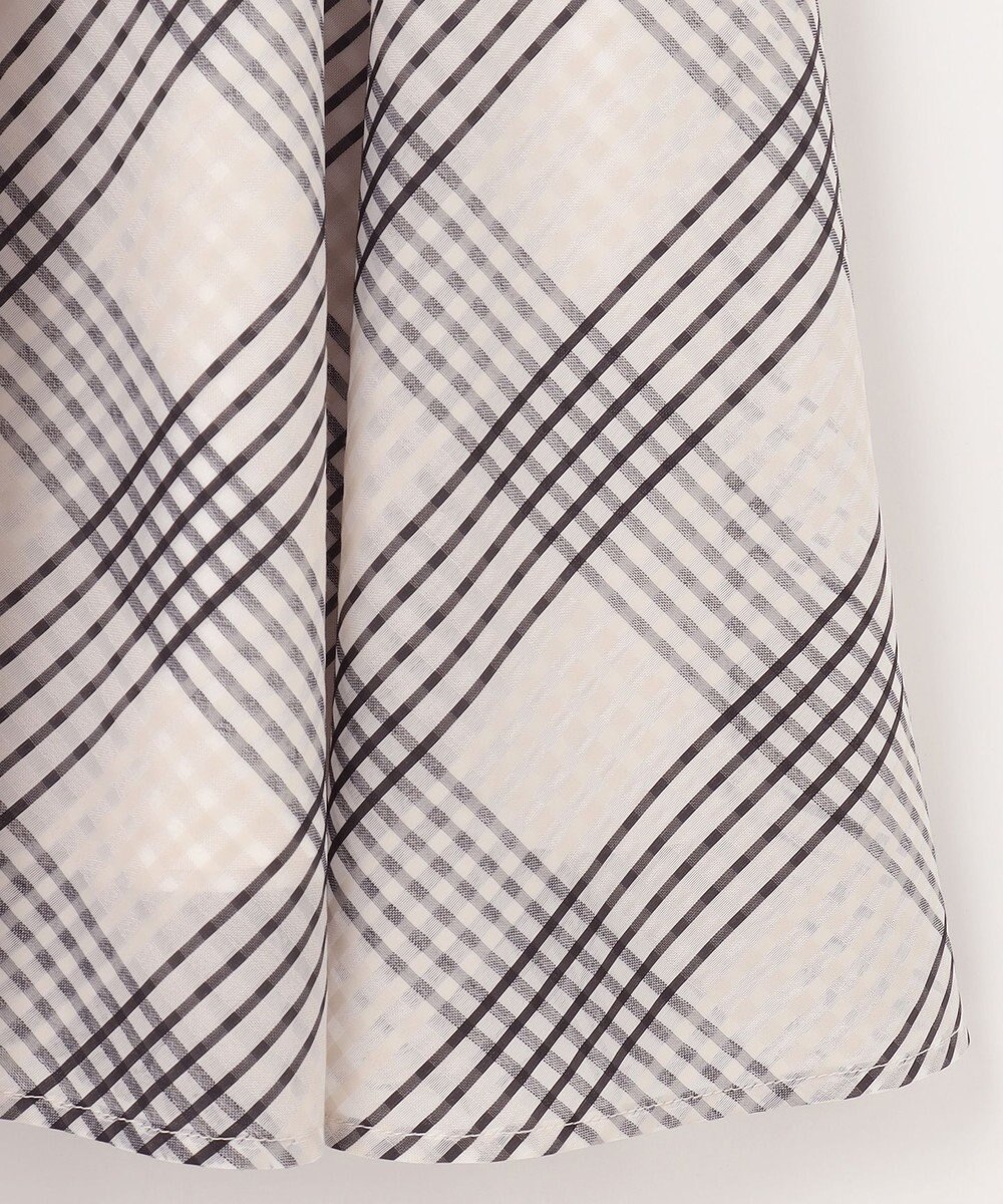 ANY SIS 【洗える】ツートーンシアーチェック スカート 