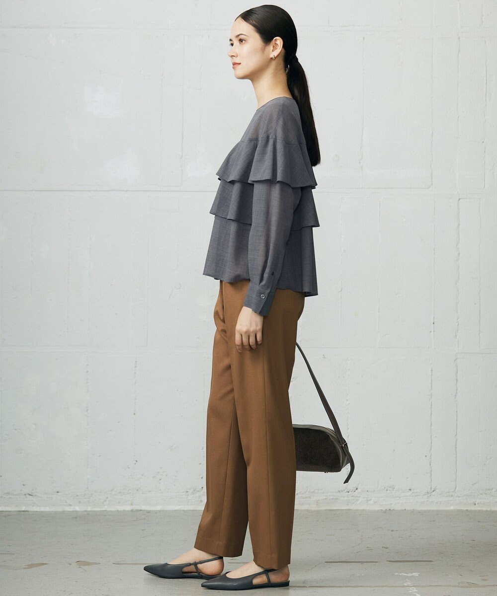 自由区 L 【SHIHOさん着用】TRスラブツイルテーパード パンツ 