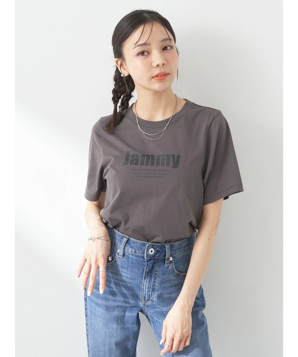 earth music&ecology ロゴソリッドミニマルＴシャツ 