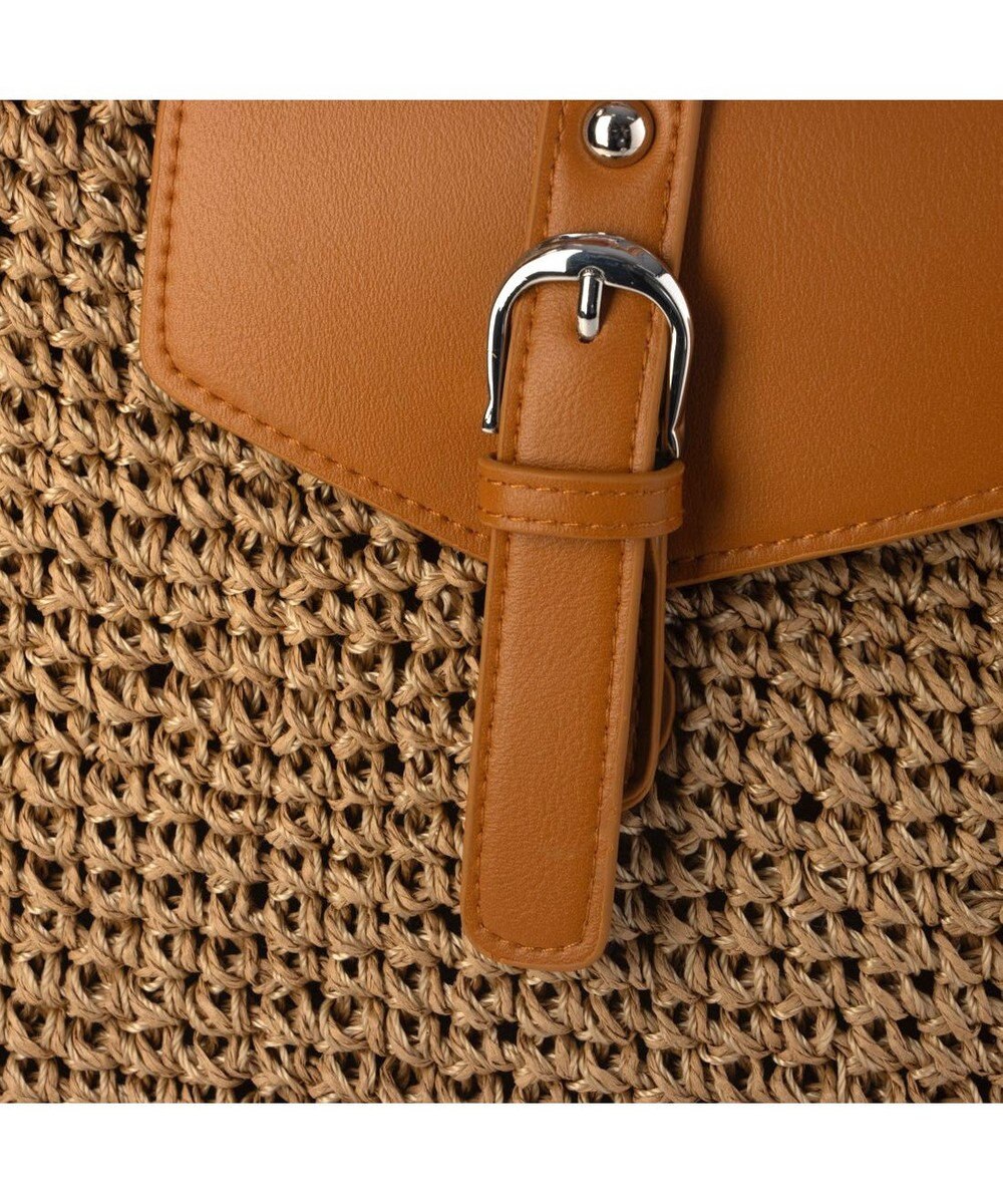 UNBILLION カシュカシュ cachecache / ベルトフラップクロッシェトート カゴバッグ 