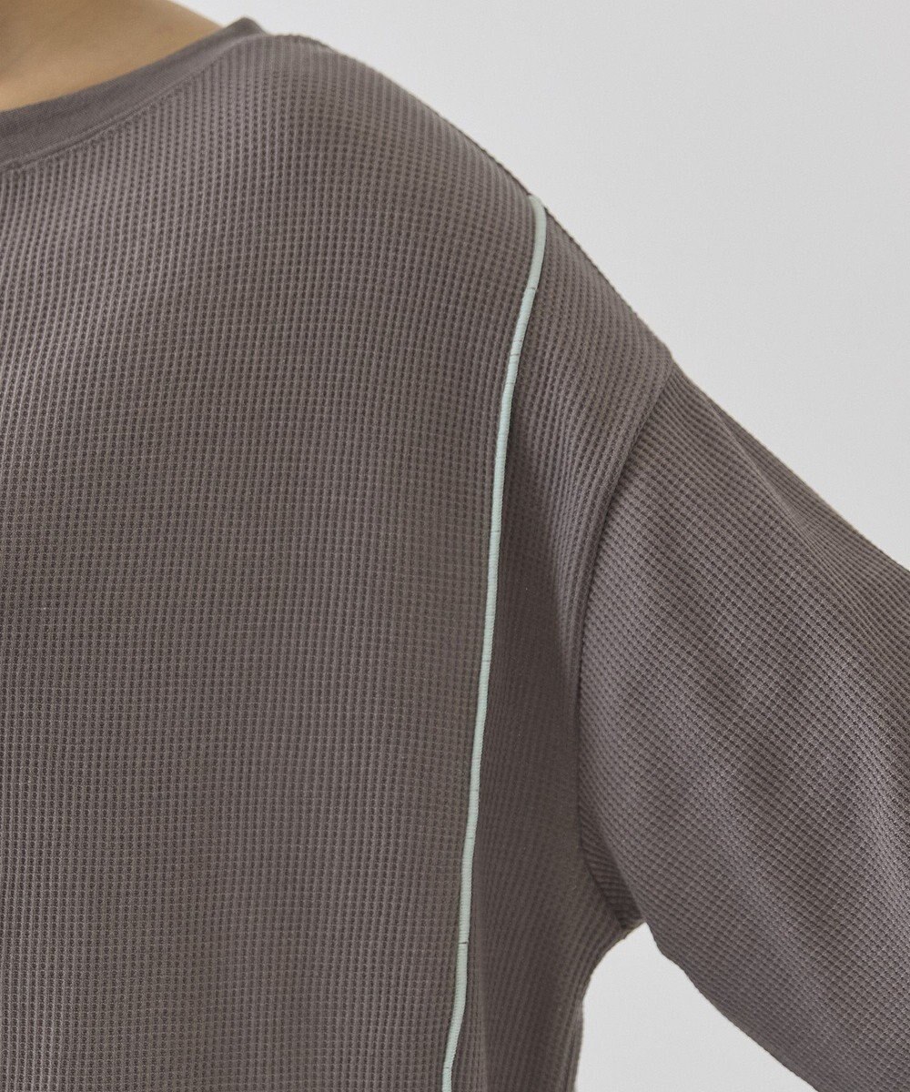 AMERICAN HOLIC 【選べる丈】ヘンリーネックワッフルメロープルオーバー 