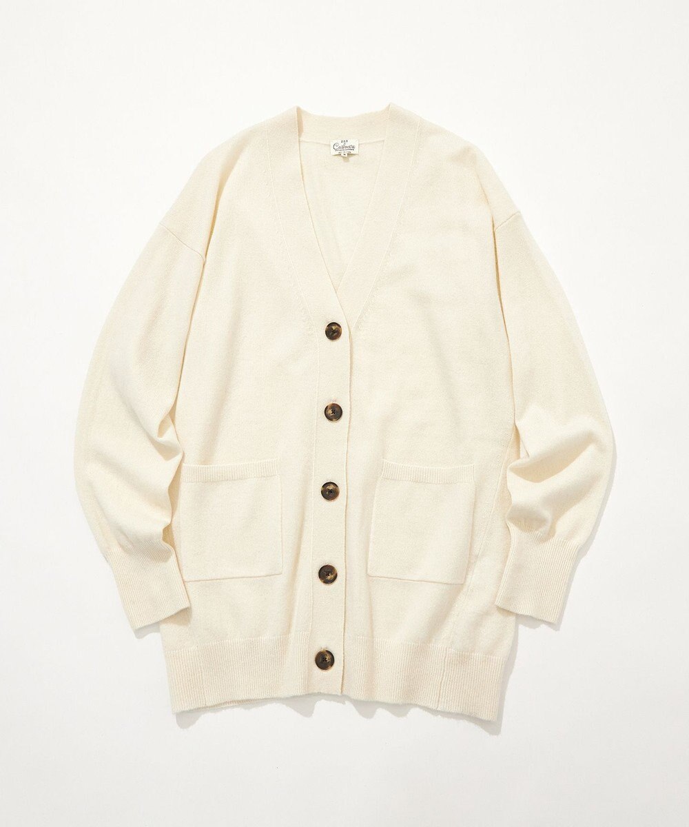 23区 【洗える】ピュアカシミヤ カーディガン 