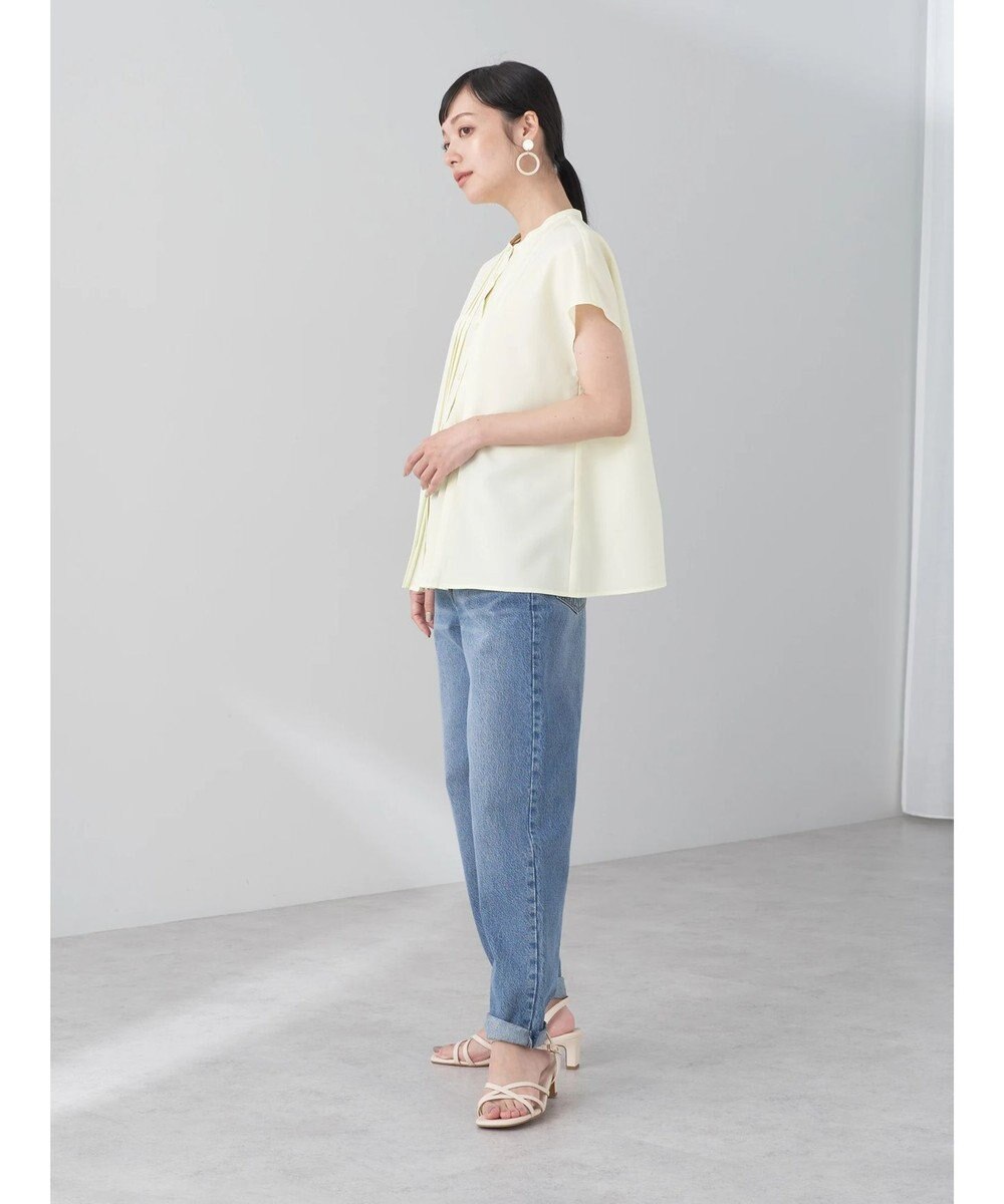 earth music&ecology タックデザインブラウス 