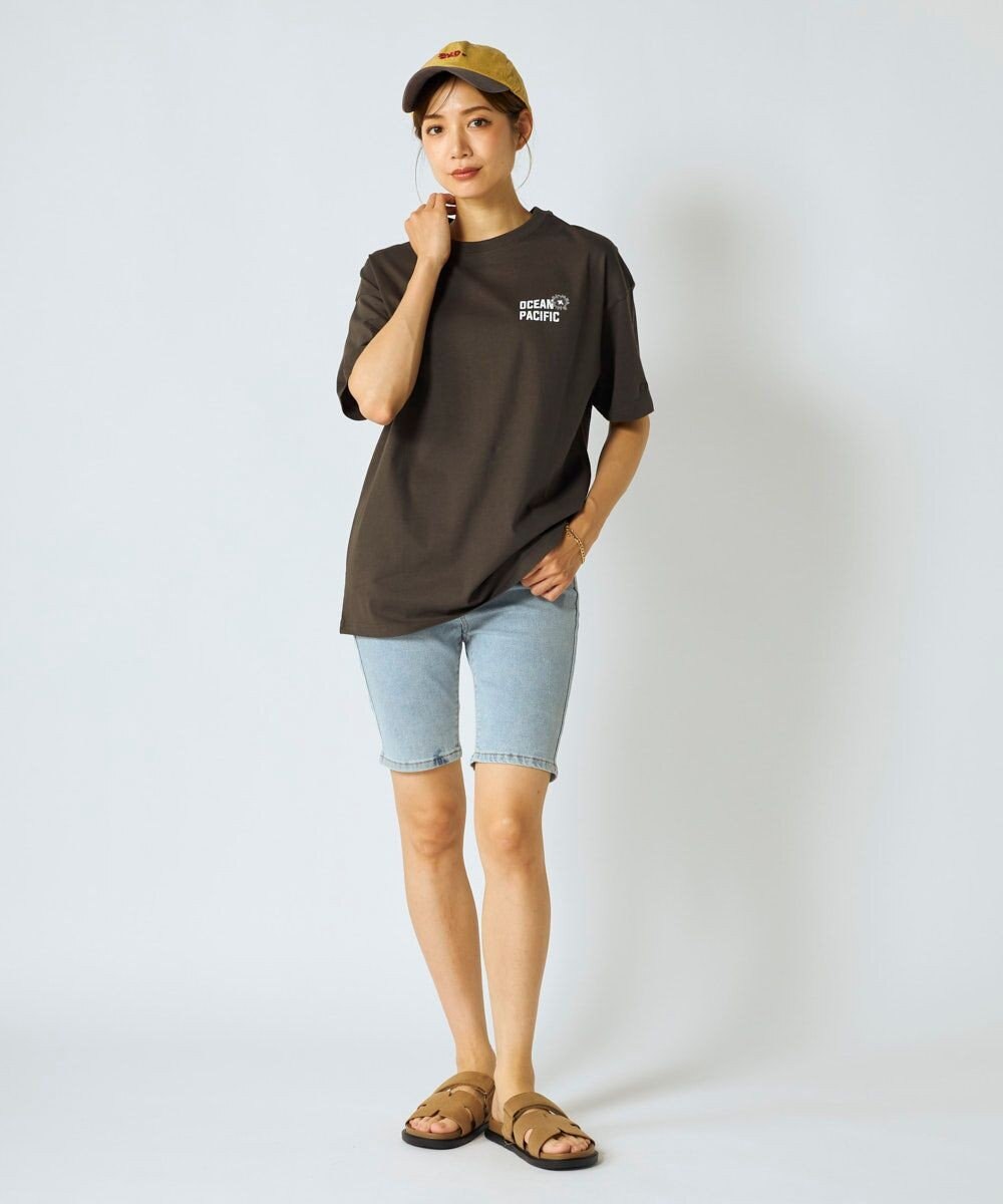 OP／FILA 【Ocean Pacific】フラワーバックプリントTシャツ 