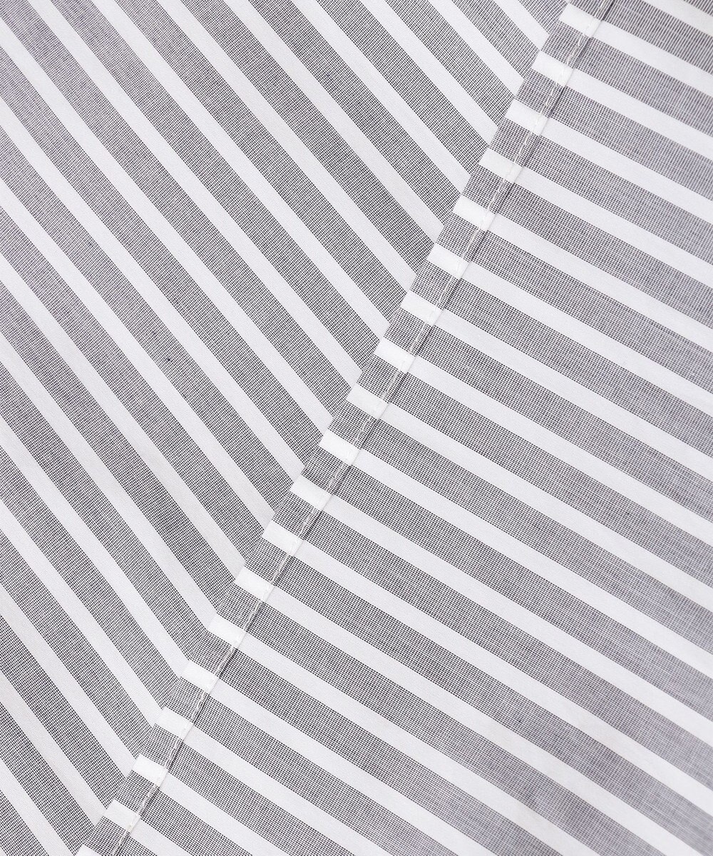 J.PRESS YORK STREET 【WOMEN】バックボタン ストライプブラウス 