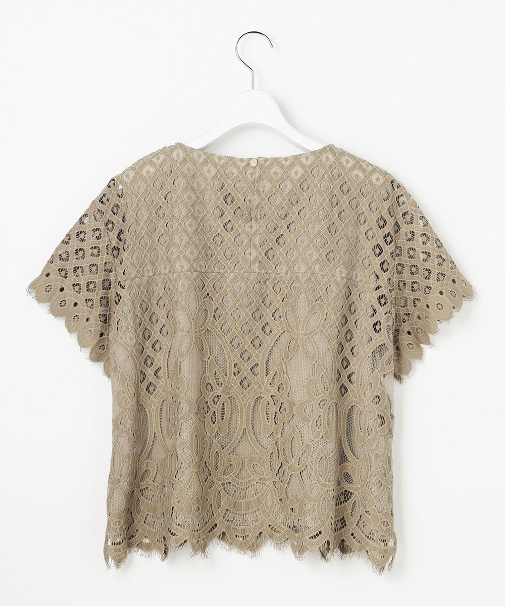 自由区 L パネルレース ブラウス 
