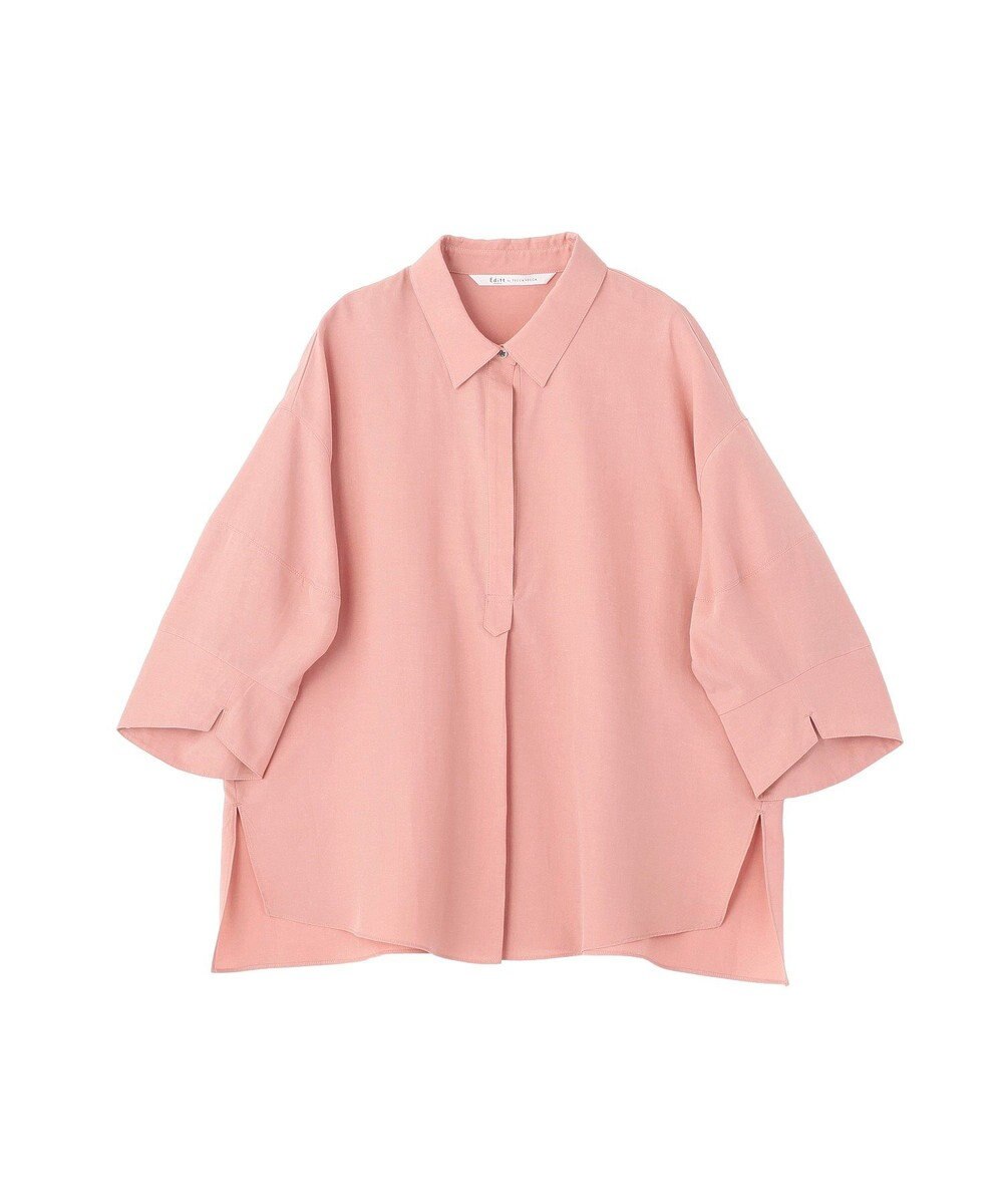 YECCA VECCA バルーン袖スキッパーシャツ 