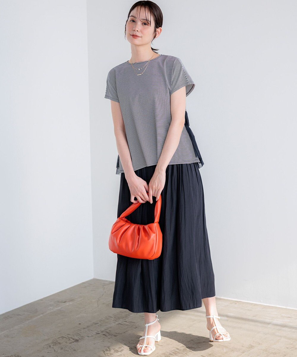 組曲 【先行予約】GIZAコットンチュールコンビ カットソー 