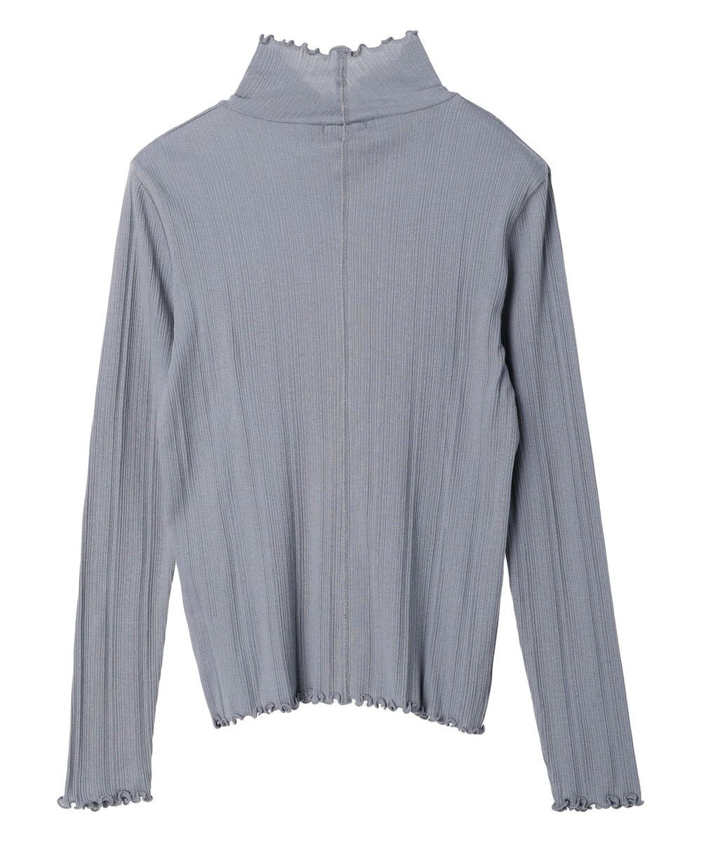 earth music&ecology コットンシアータートルネックプルオーバー 