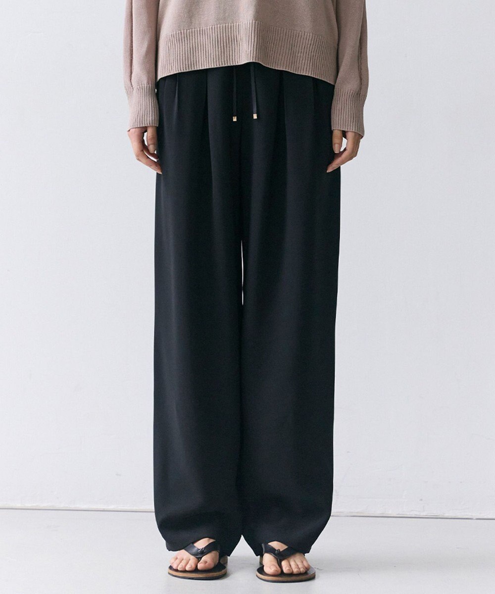 BEIGE， RUE / ドライタッチイージーセミワイドパンツ 