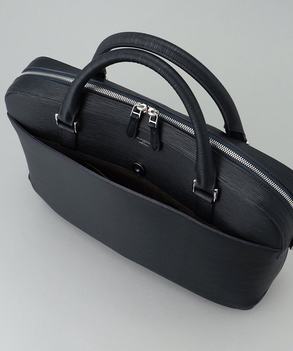 GOTAIRIKU 日本製【PELLE MORBIDA】型押しレザー ブリーフバッグ 