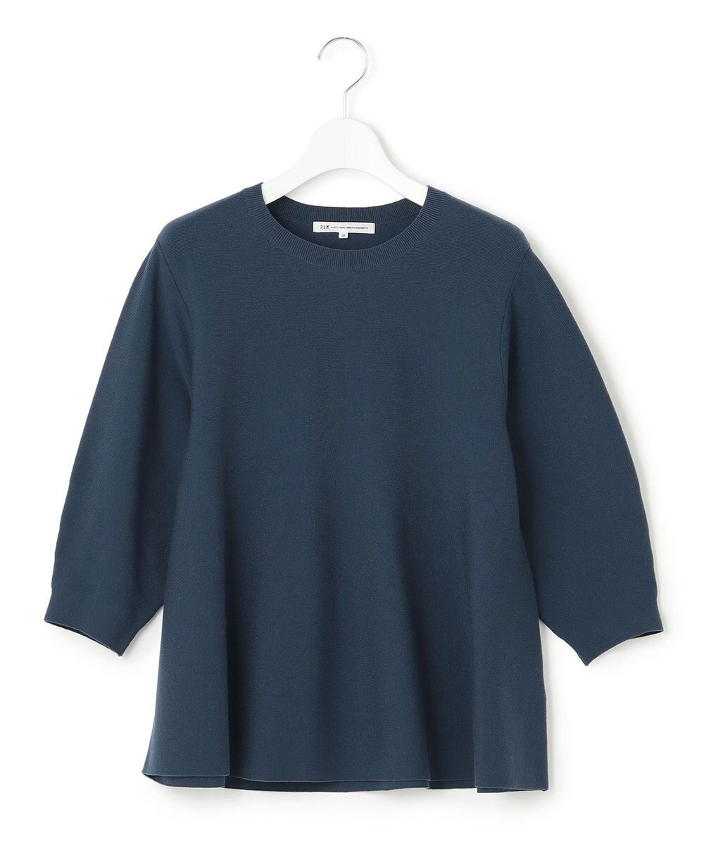 23区 【洗える】テンセルストレッチ フレア ニット 