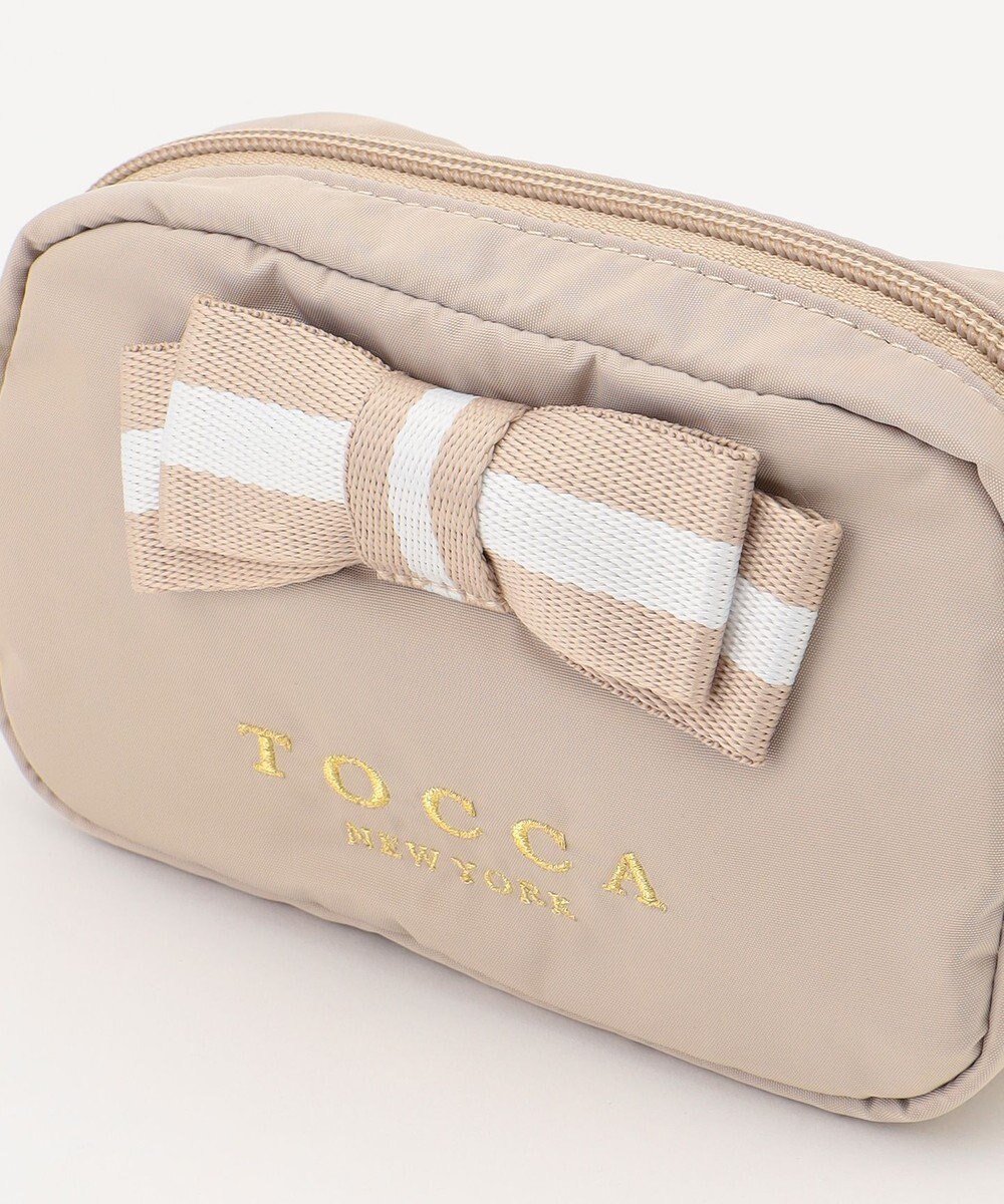 TOCCA 【WEB限定】BICOLOR RIBBON POUCH ポーチ 