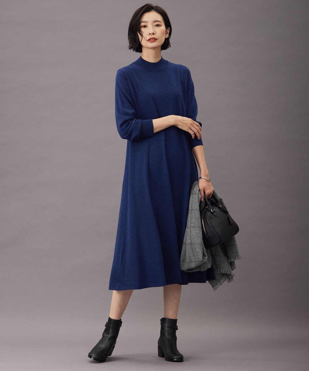 J.PRESS LADIES S 【洗える】EASY WOOL ニット ワンピース 