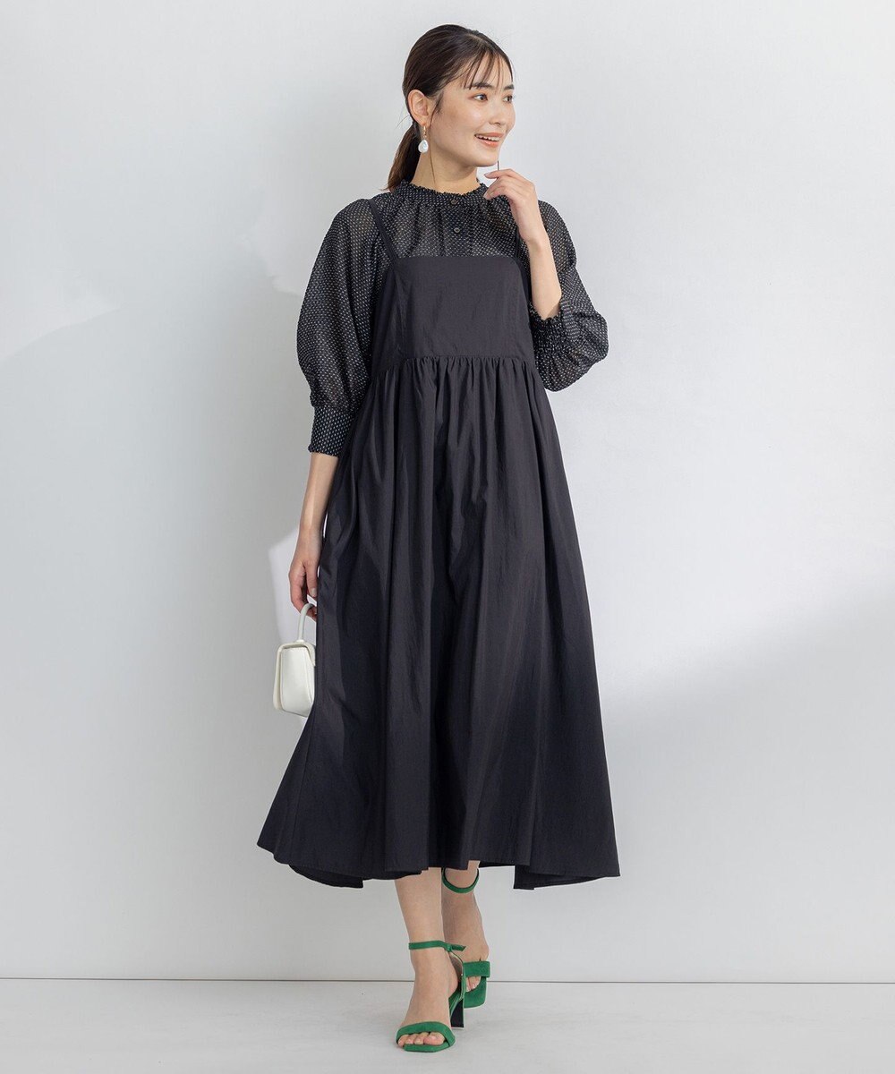 組曲 【洗える・前後着用可】サッカードビー 2WAYシアーブラウス 