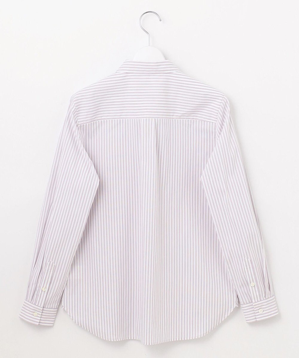 J.PRESS LADIES L 【洗える】BEZ ストライプ シャツカラー ブラウス 