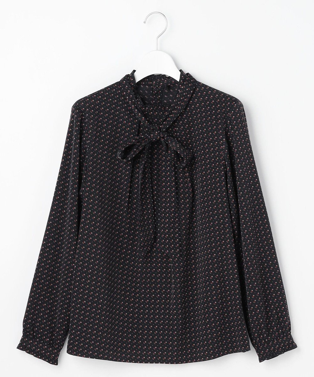 J.PRESS LADIES S スエード幾何プリント ブラウス 