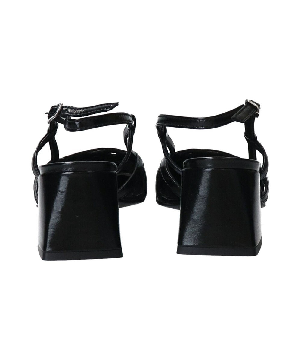 INTER-CHAUSSURES 【INTER-CHAUSSURES】スクエアトウチャンキーヒールバックバンド 