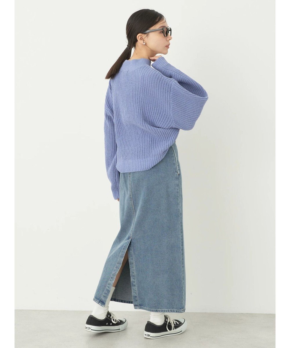 earth music&ecology マットベロアモールプルオーバー 