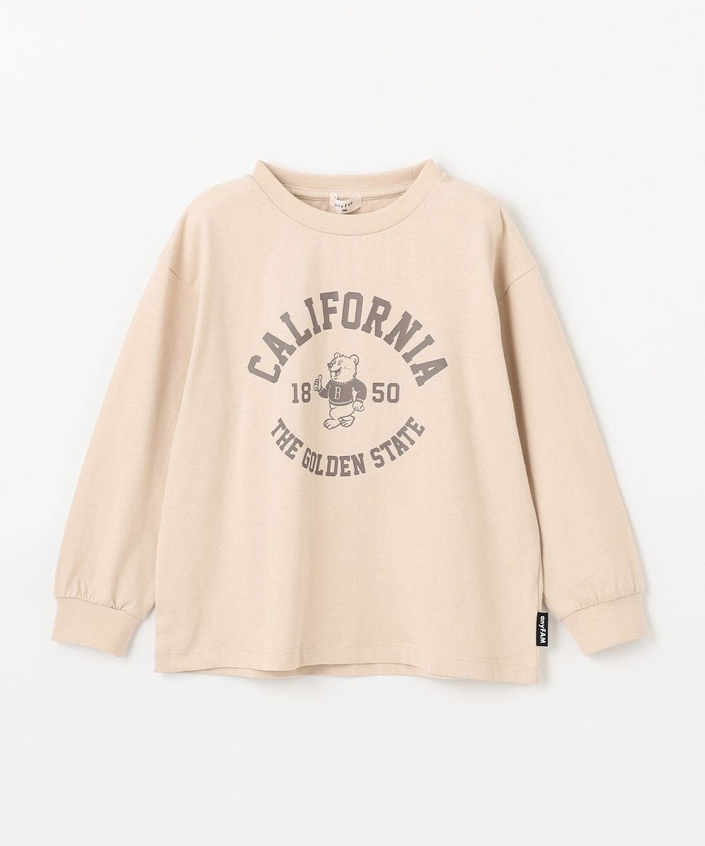 ANY KIDS ロゴプリント 長袖Tシャツ 