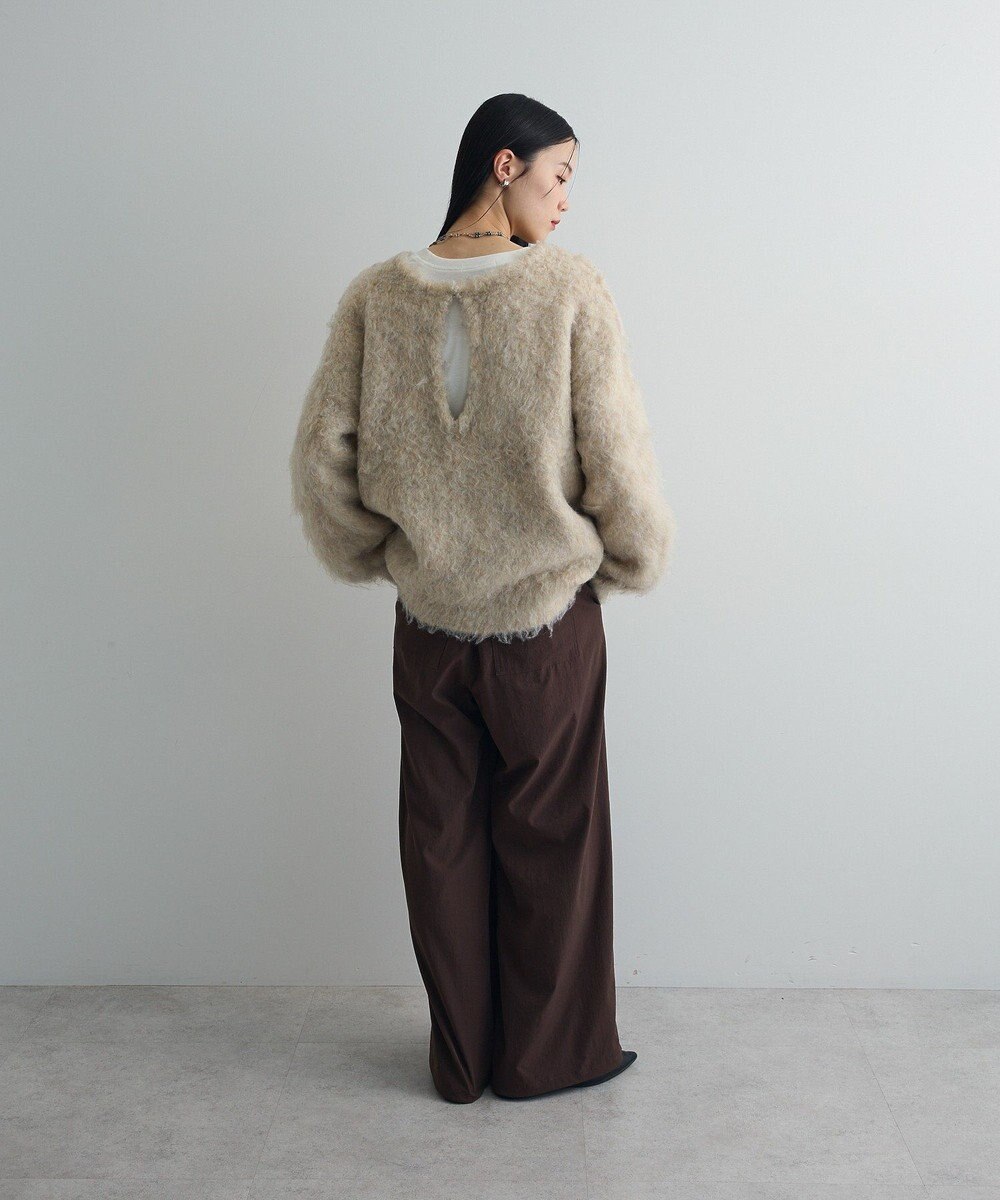 Green Parks 前後２ｗａｙキーネックシャギーニット 